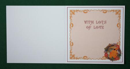 Robin Wreath Insert - with Love by Marion Kimberley-Scott