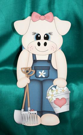 3D on the Shelf Card Kit - Little Pig Zoe Piggy by Marion Kimberley-Scott