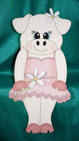 3D on the Shelf Card Kit - Little Pig Miss Piggywig by Marion Kimberley-Scott