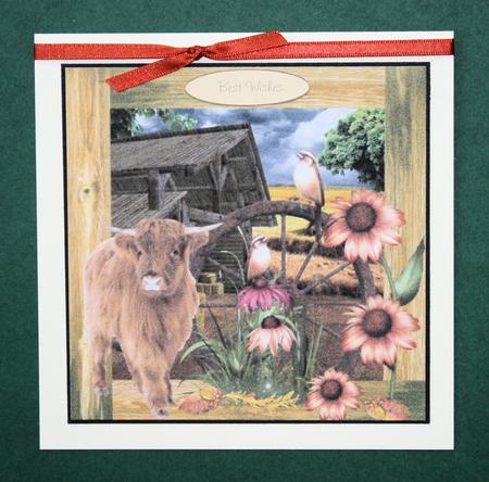 Life in the Country Topper with Decoupage by Marion Kimberley-Scott