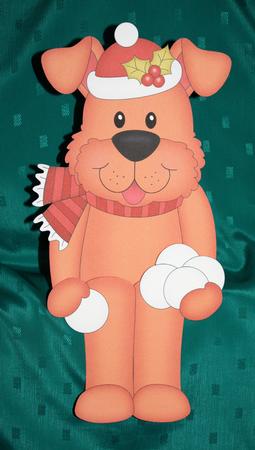 3D on the Shelf Card Kit - Christmas Rusty Dog by Marion Kimberley-Scott