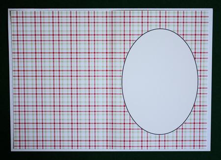 Red and Green Check Insert 1 by Marion Kimberley-Scott