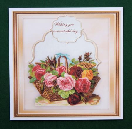 Vintage Flower Basket Topper 2 by Marion Kimberley-Scott