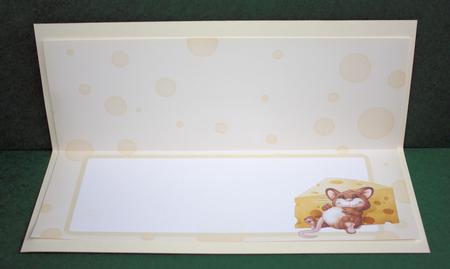 Too Much Cheese Mouse Dl Insert by Marion Kimberley-Scott