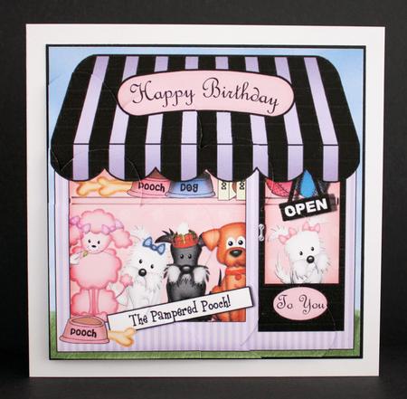 The Little Pampered Pouch Shop Shell Edged Corner Side Stack by Marion Kimberley-Scott