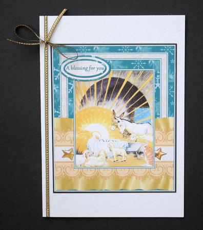 Christmas Lamb Nativity Scene by Marion Kimberley-Scott