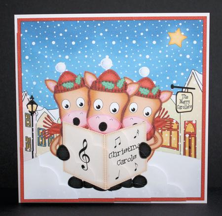 Singing Gigi & Friends Merry Carollers Scallop Corner by Marion Kimberley-Scott