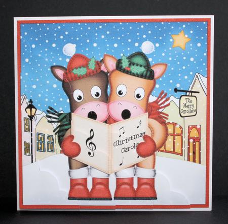 Singing Gigi & Friend Merry Carollers Scallop Corner by Marion Kimberley-Scott