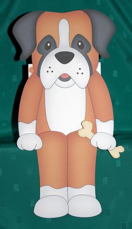 3D on the Shelf Card Kit - Little Boxer Dog Bruiser by Marion Kimberley-Scott