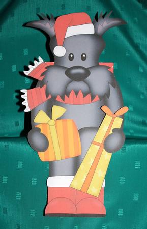 3D on the Shelf Card Kit - Christmas Hamish Scottie Dog by Marion Kimberley-Scott