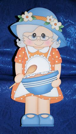 3D on the Shelf Card Kit - Gossip Galz - Baking Brenda by Marion Kimberley-Scott