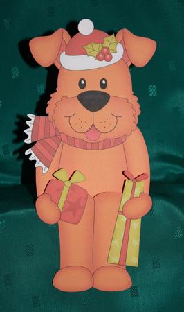 3D on the Shelf Card Kit - Little Christmas Rusty Dog by Marion Kimberley-Scott
