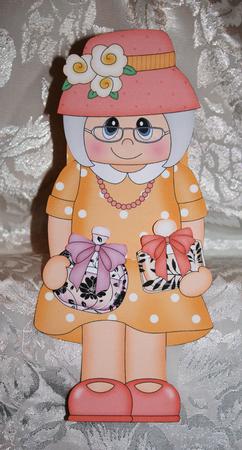 3D on the Shelf Card Kit - Gossip Galz - Perfumed Patti by Marion Kimberley-Scott