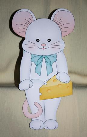 3D on the Shelf Card Kit - Little White Mouse Nibbles by Marion Kimberley-Scott