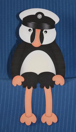3D on the Shelf Card Kit - Little Puffin Pilchard by Marion Kimberley-Scott