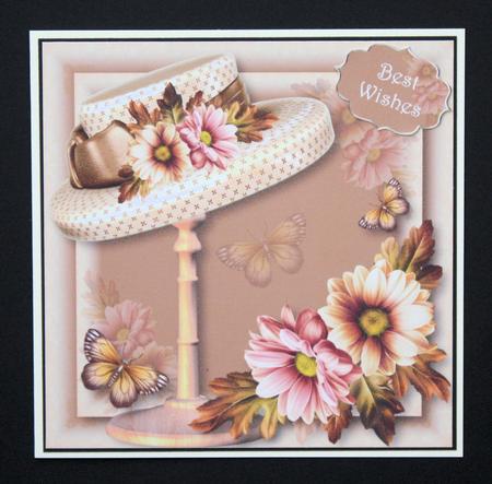 Millinery Magic Antique Autumn 8x8 Quick Topper by Marion Kimberley-Scott