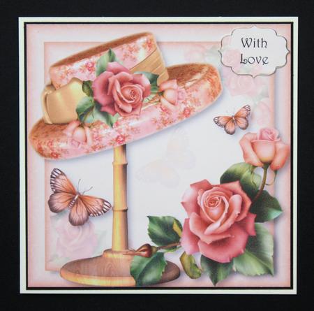 Millinery Magic Passionate Peach 8x8 Quick Topper by Marion Kimberley-Scott