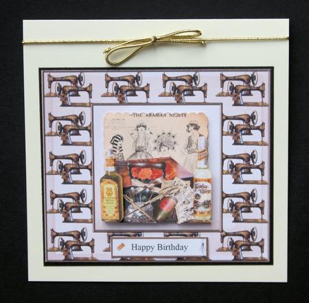 Sewing Vintage Style Topper with Decoupage by Marion Kimberley-Scott