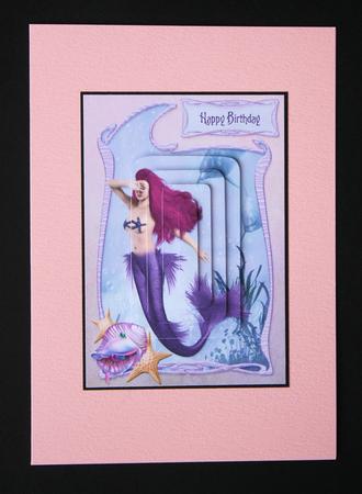 Art Nouveau Mermaid #4 A5 Topper by Marion Kimberley-Scott