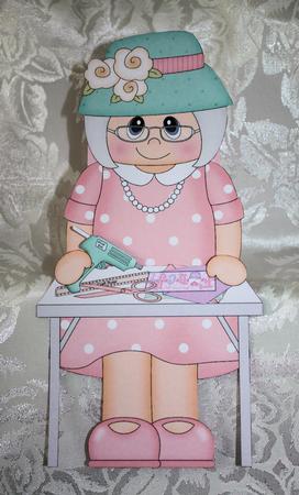 3D on the Shelf Card Kit - Gossip Galz - Crafting Carla by Marion Kimberley-Scott