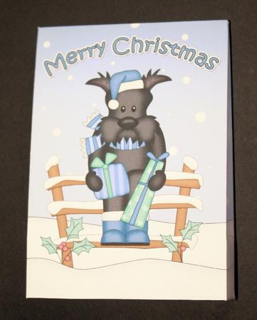 3D Little Christmas Scottie Dog Gift Bag Mini Kit by Marion Kimberley-Scott