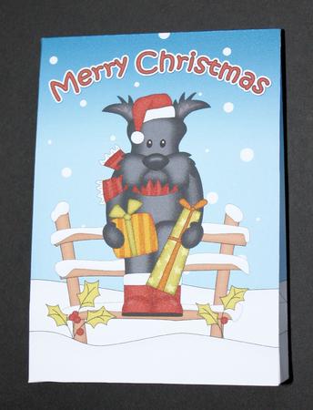 3D Little Christmas Scottie Dog Gift Bag Mini Kit by Marion Kimberley-Scott