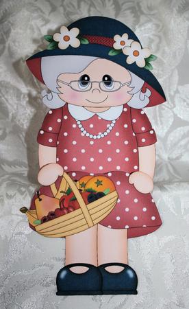 3D on the Shelf Card Kit - Gossip Galz - Fruity Fran by Marion Kimberley-Scott