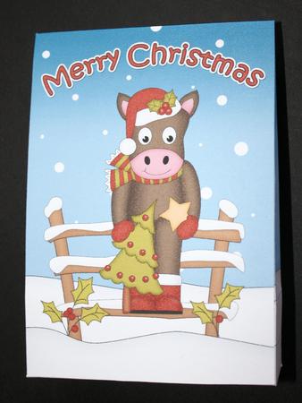3D Little Christmas Gigi Horse Gift Bag Mini Kit by Marion Kimberley-Scott