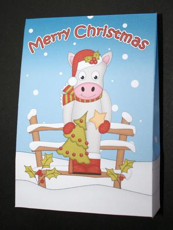 3D Little Christmas Gigi Horse Gift Bag Mini Kit by Marion Kimberley-Scott