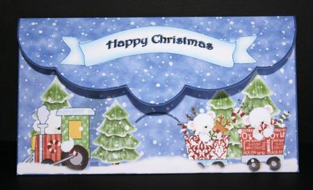 Gift Envelope/money Wallet - Polar Bear Train by Marion Kimberley-Scott