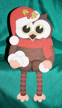 3D on the Shelf Card Kit - Christmas Little Hoot Owl by Marion Kimberley-Scott
