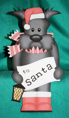 3D on the Shelf Card Kit - Little Christmas Scottie Dog by Marion Kimberley-Scott