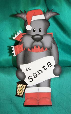 3D on the Shelf Card Kit - Little Christmas Scottie Dog by Marion Kimberley-Scott