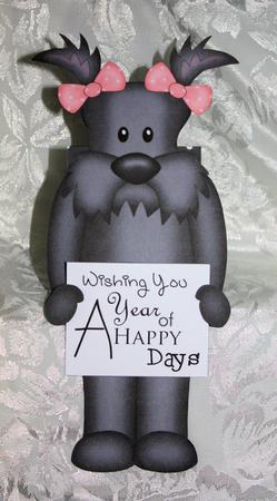 3D on the Shelf Everlasting Calendar Kit - Scottie Dog by Marion Kimberley-Scott
