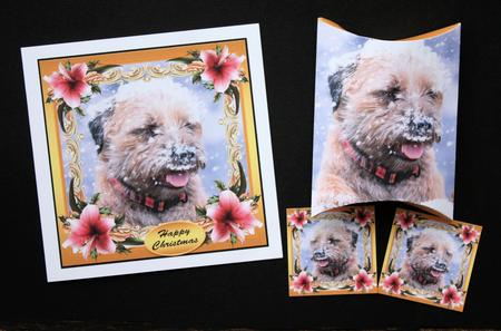 Border Terrier Christmas Mini Kit by Marion Kimberley-Scott