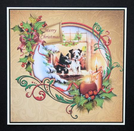8x8 Scottie Dog Christmas Mini Kit by Marion Kimberley-Scott