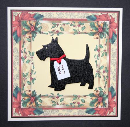Holly & Poinsettia Yellow Insert by Marion Kimberley-Scott