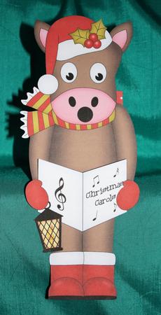 3D on the Shelf Card Kit - Little Christmas Gigi Horse by Marion Kimberley-Scott