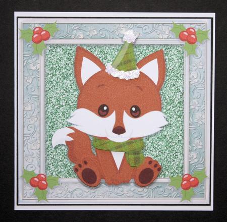 Gorgeous Festive Fox 8x8 by Marion Kimberley-Scott