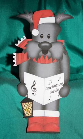 3D on the Shelf Card Kit - Little Christmas Scottie Dog by Marion Kimberley-Scott
