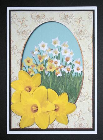 Spring Daffodil Topper + Decoupage by Marion Kimberley-Scott