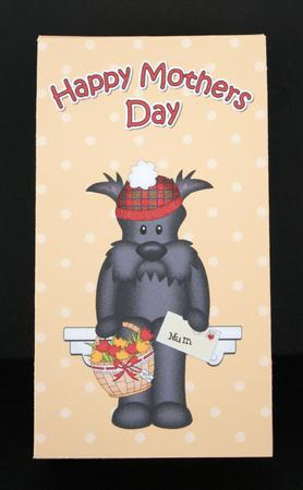 3D Scottie Dog's Flowers for Mum Mothers Day Gift Bag by Marion Kimberley-Scott