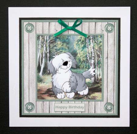 Old Shep the Dog 7x7 Card and Decoupage by Marion Kimberley-Scott
