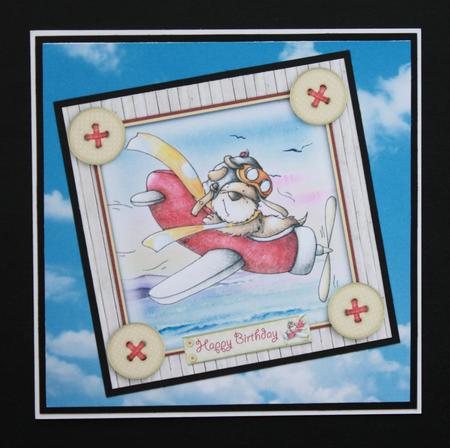 Blue Sky and Clouds Background 1 by Marion Kimberley-Scott