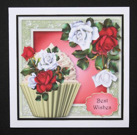 The Tudor Roses Cupcake 8x8 Quick Topper by Marion Kimberley-Scott