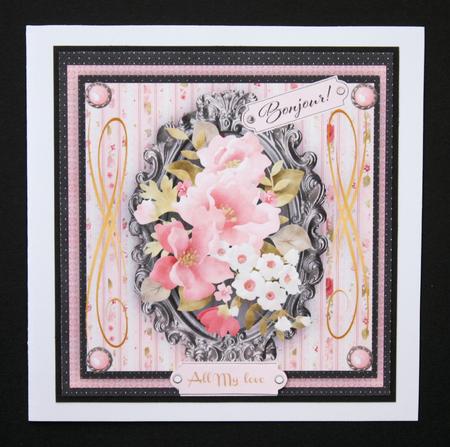 Beautiful Flowers in a Ornate Frame  by Marion Kimberley-Scott