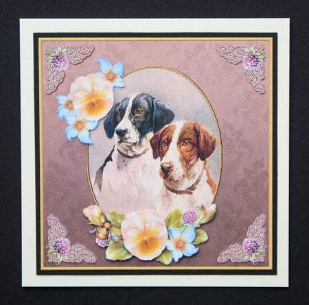Vintage Dog Your Special Day 7x7 Cf by Marion Kimberley-Scott