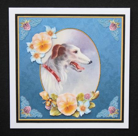 Vintage Dog Thank You 7x7 Cf by Marion Kimberley-Scott