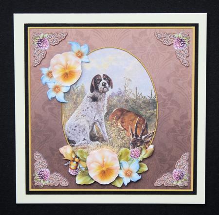 Vintage Dog Special Day 7x7 Cf by Marion Kimberley-Scott