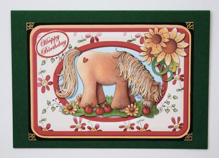 Little Pony Rounded Card Front by Marion Kimberley-Scott